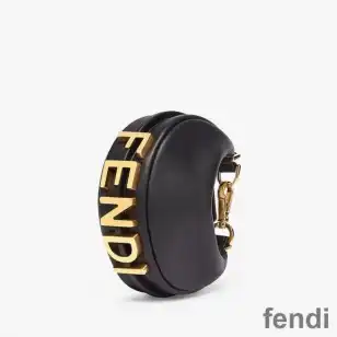 Fendi Nano Fendigraphy Hobo Bag In Calf Leather Black