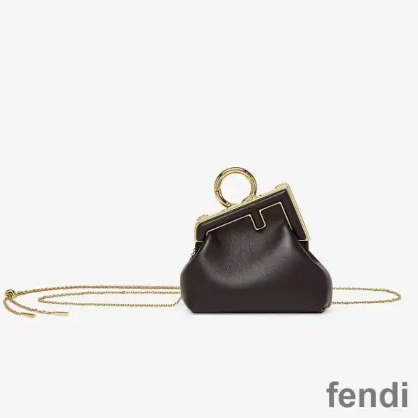 Cheap Fendi Nano First Bag In Nappa Leather Black