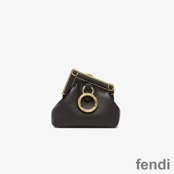 Cheap Fendi Nano First Bag In Nappa Leather Black