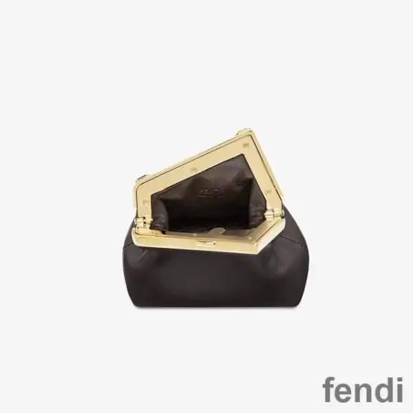 Cheap Fendi Nano First Bag In Nappa Leather Black