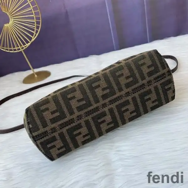 Cheap Fendi Small First Bag In FF Motif Fabric Brown