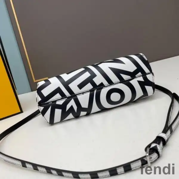 Affordable Fendi Small First Bag In Fendi Roma Capsule Leather Black White