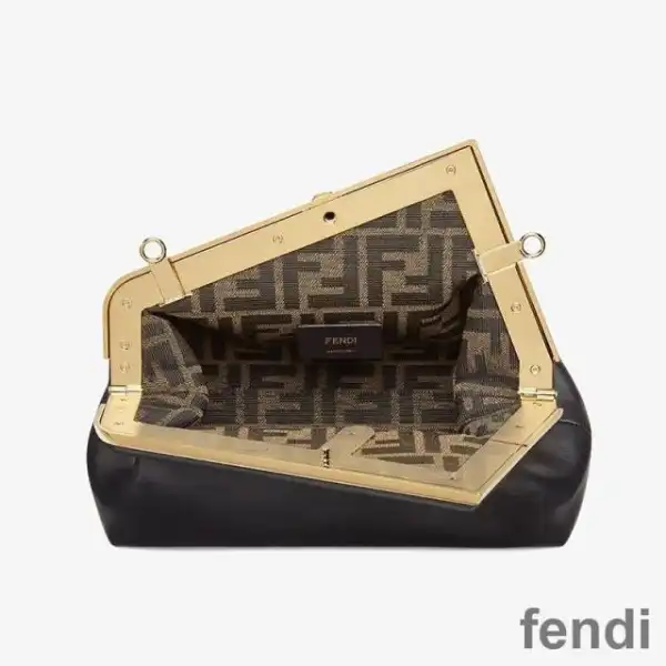 Cheap Fendi Small First Bag In Nappa Leather Black