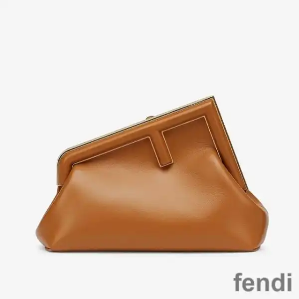 Cheap Fendi Small First Bag In Nappa Leather Brown