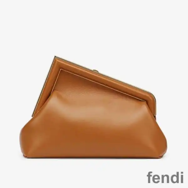 Cheap Fendi Small First Bag In Nappa Leather Brown