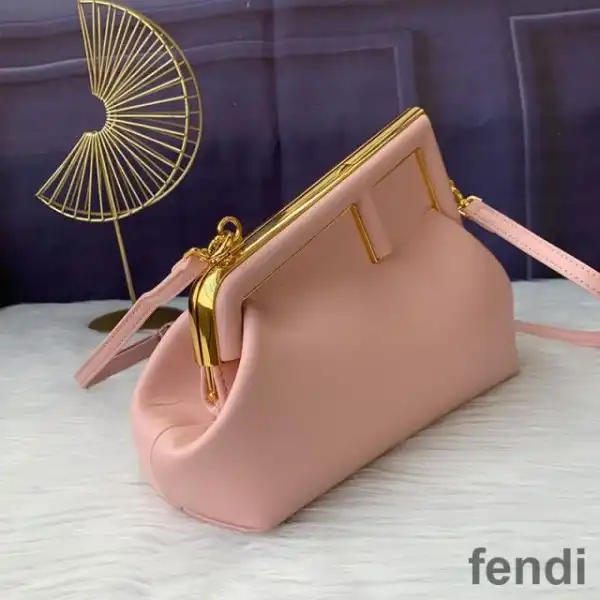 Cheap Fendi Small First Bag In Nappa Leather Pink