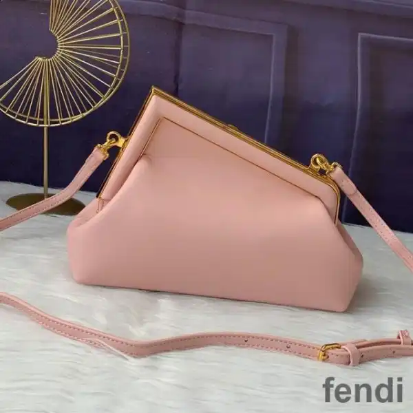 Cheap Fendi Small First Bag In Nappa Leather Pink