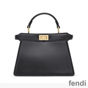 Fendi Small Peekaboo Iseeu Bag In Nappa Laether Black