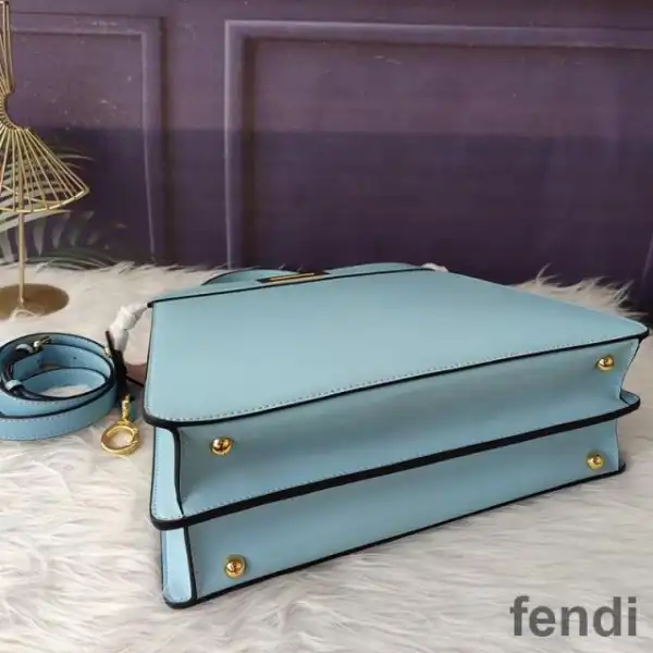 Affordable Fendi Small Peekaboo Iseeu Bag In Nappa Leather Sky Blue