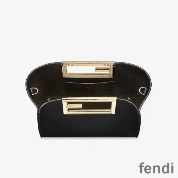 Affordable Fendi Small Way Bag In Calf Leather Black