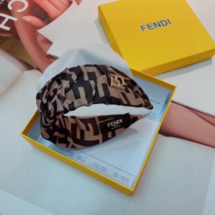 Fendi Women Satin Headband Silk Designer Hairband