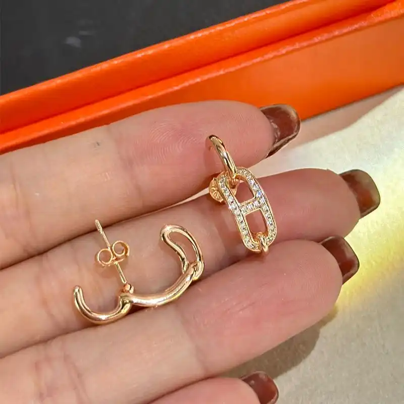 Cheap Hermes Adage Earrings In Gold