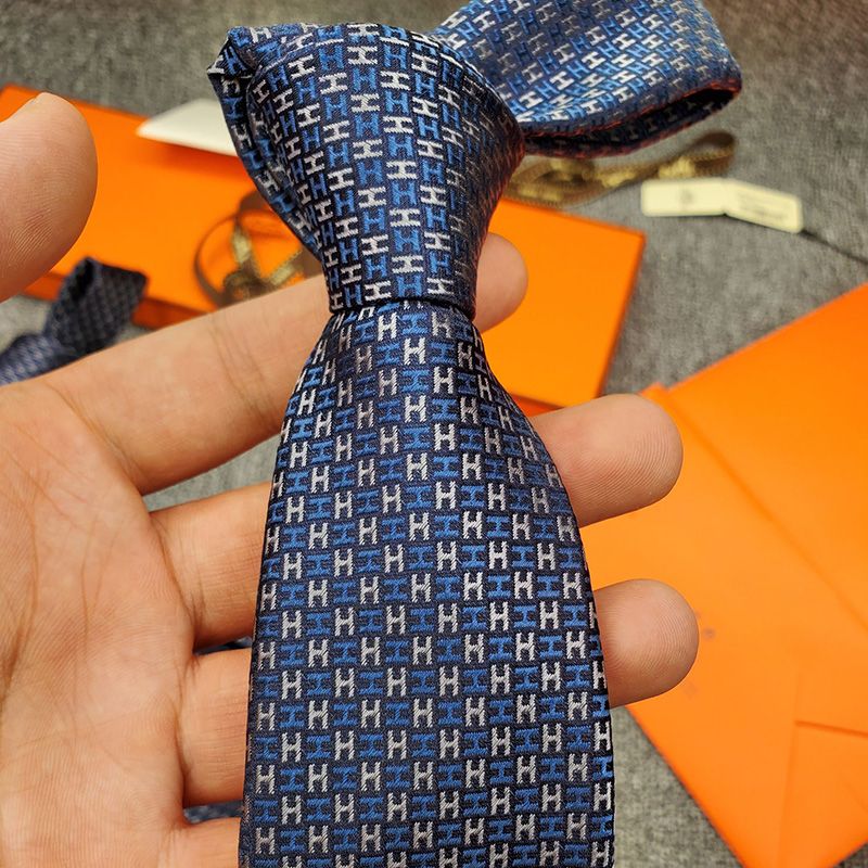 Hermes Alter Ego Tie In Blue