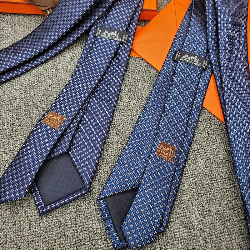 Hermes Alter Ego Tie In Dark Blue