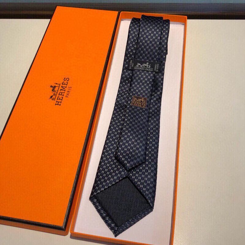 Hermes Alter Ego Tie In Navy Blue