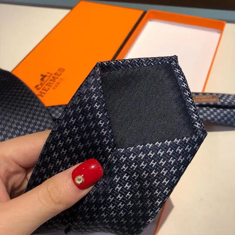 Cheap Hermes Alter Ego Tie In Navy Blue