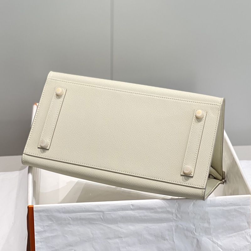 Hermes Birkin Bag Epsom Leather Gold Hardware In White