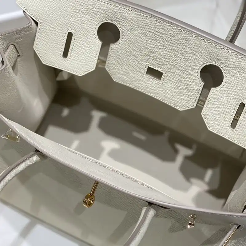 Affordable Hermes Birkin Bag Epsom Leather Gold Hardware In White