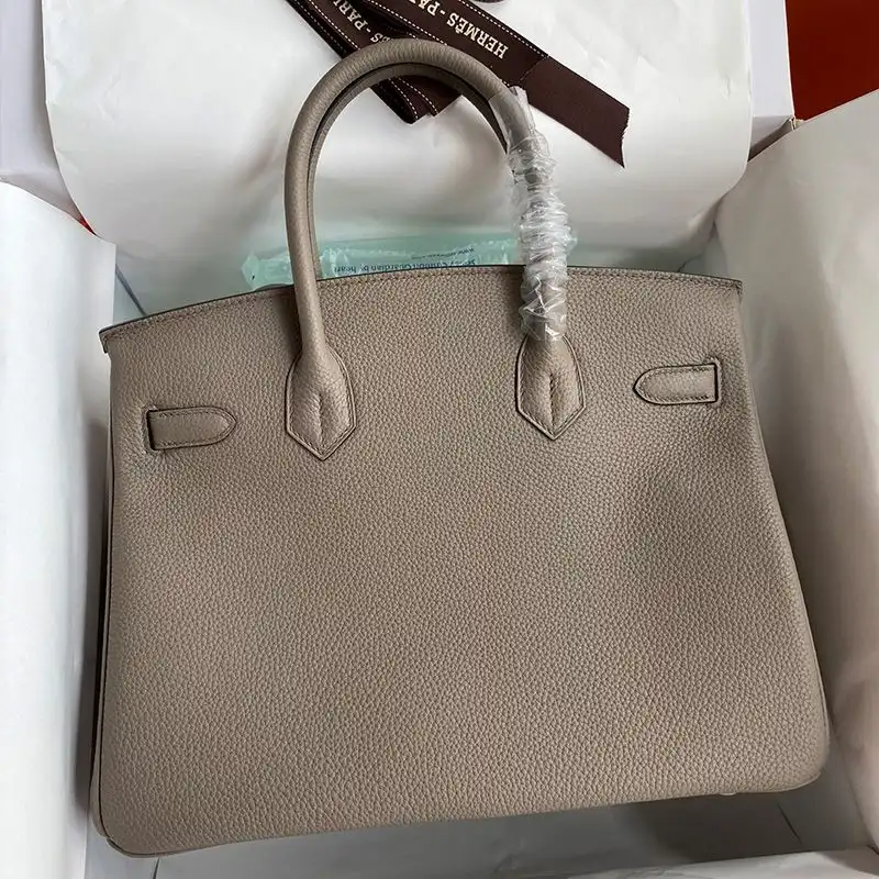 Cheap Hermes Birkin Bag Togo Leather Gold Hardware In Asphalt Grey