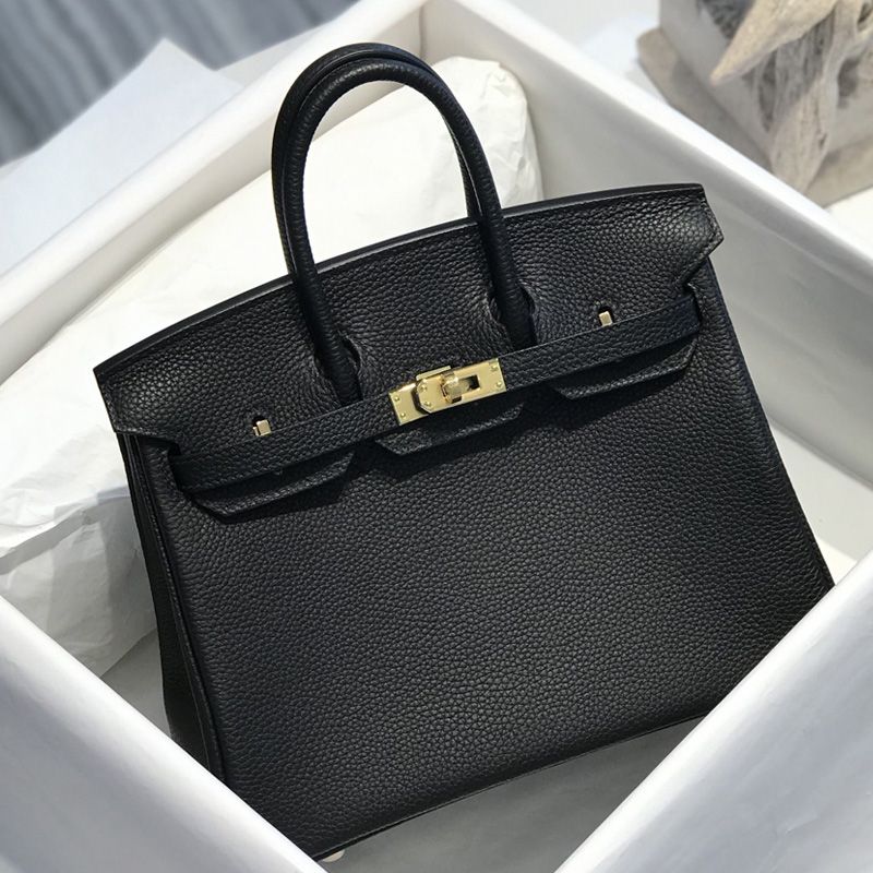 Hermes Birkin Bag Togo Leather Gold Hardware In Black