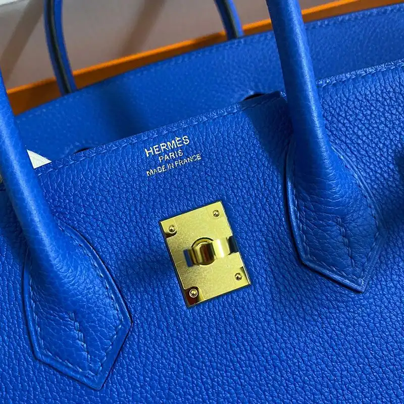 Affordable Hermes Birkin Bag Togo Leather Gold Hardware In Blue