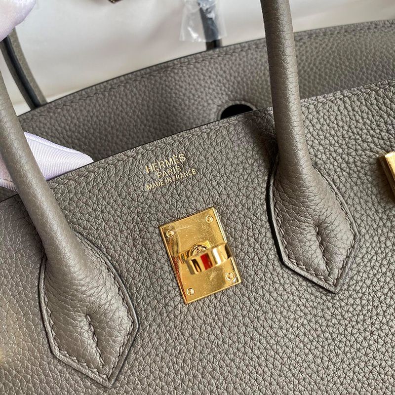 Hermes Birkin Bag Togo Leather Gold Hardware In Marble