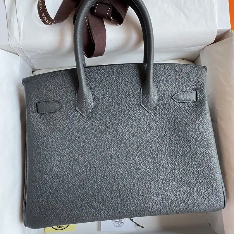 Affordable Hermes Birkin Bag Togo Leather Gold Hardware In Iron Grey