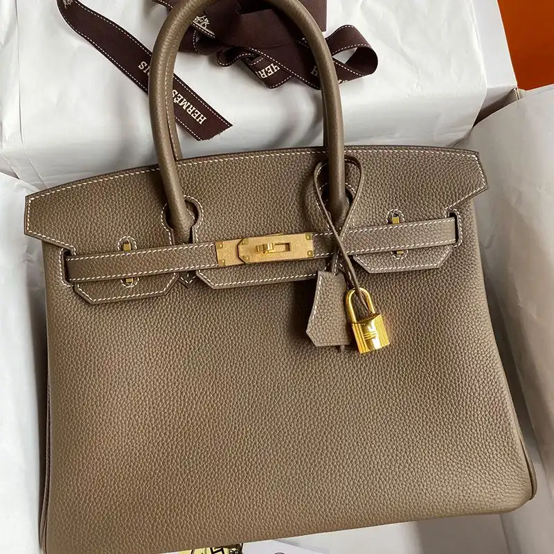 Affordable Hermes Birkin Bag Togo Leather Gold Hardware In Khaki