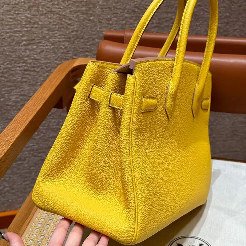 Affordable Hermes Birkin Bag Togo Leather Gold Hardware In Lemon