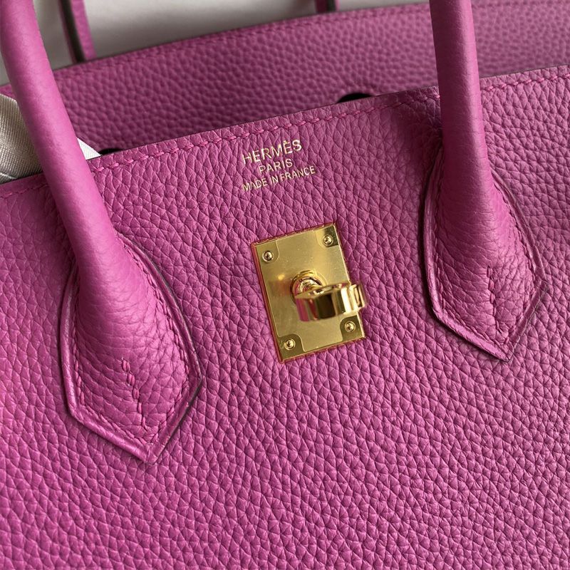 Hermes Birkin Bag Togo Leather Gold Hardware In Magnolia Pink