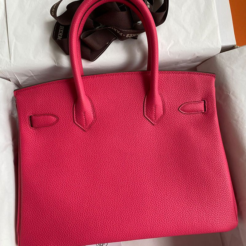 Hermes Birkin Bag Togo Leather Gold Hardware In Rose