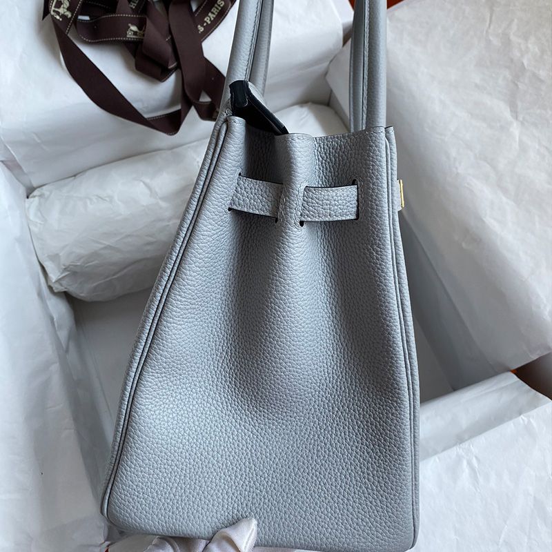 Hermes Birkin Bag Togo Leather Gold Hardware In Sky Blue