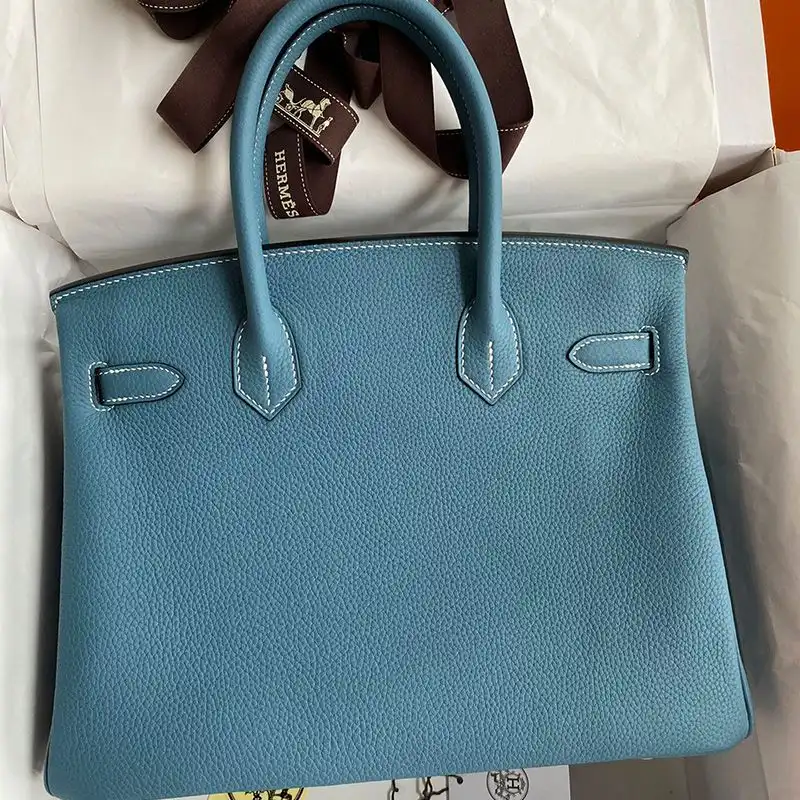 Cheap Hermes Birkin Bag Togo Leather Gold Hardware In Teal