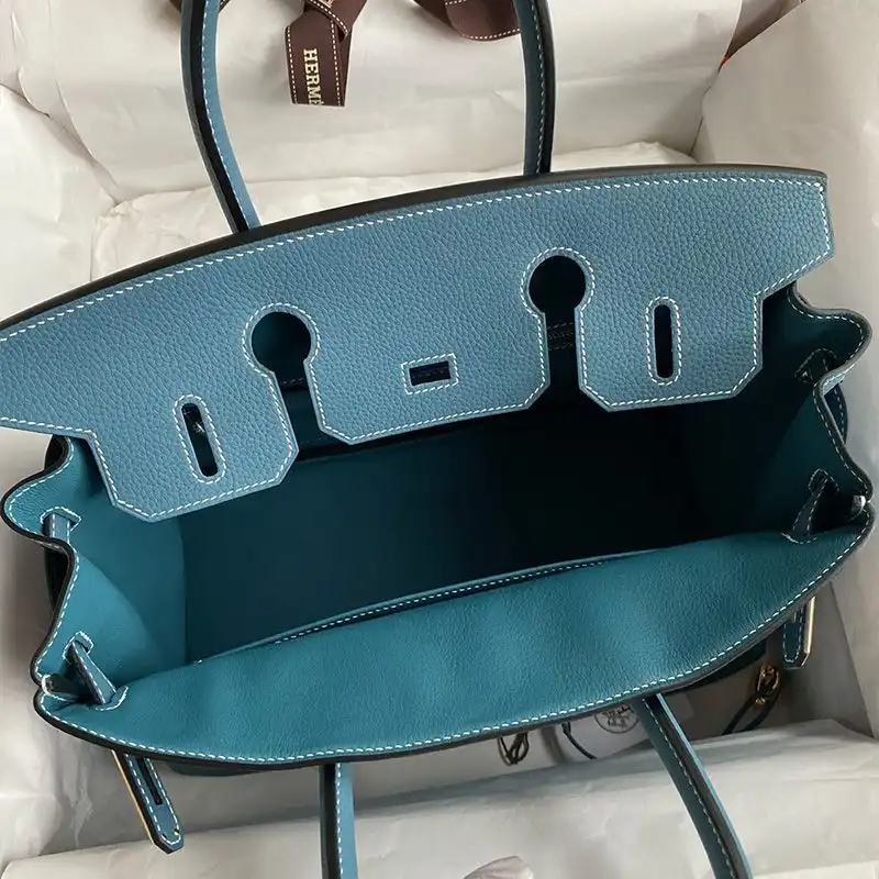 Cheap Hermes Birkin Bag Togo Leather Gold Hardware In Teal