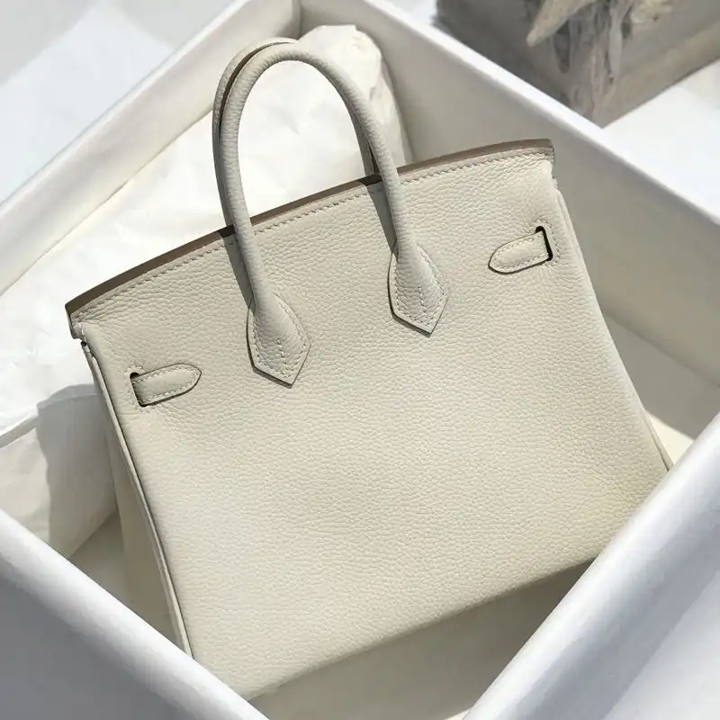 Cheap Hermes Birkin Bag Togo Leather Gold Hardware In White