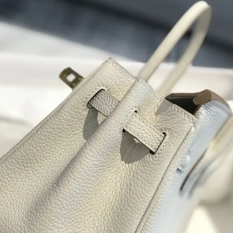 Cheap Hermes Birkin Bag Togo Leather Gold Hardware In White