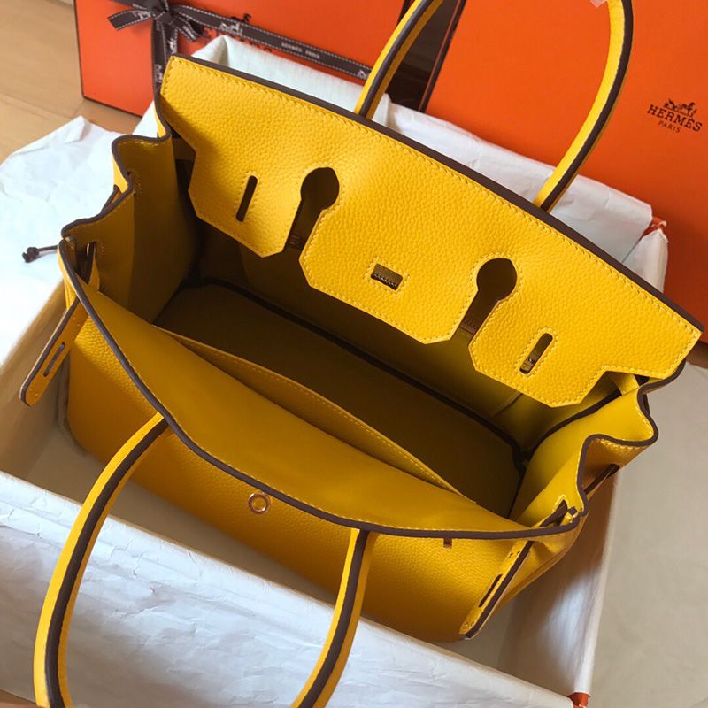 Hermes Birkin Bag Togo Leather Gold Hardware In Yellow