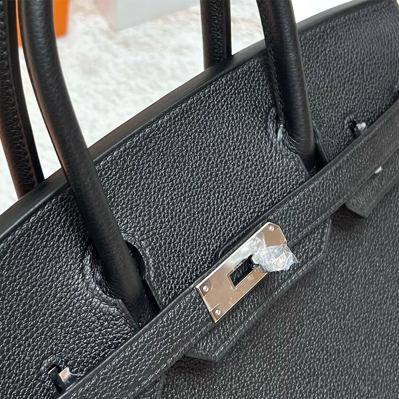 Hermes Birkin Bag Togo Leather Palladium Hardware In Black