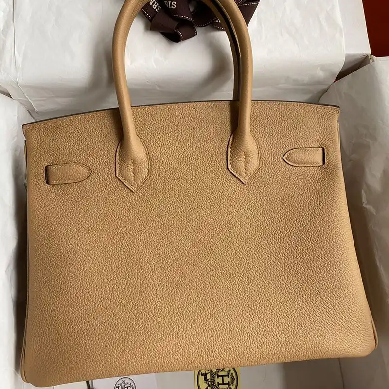 Affordable Hermes Birkin Bag Togo Leather Palladium Hardware In Chai