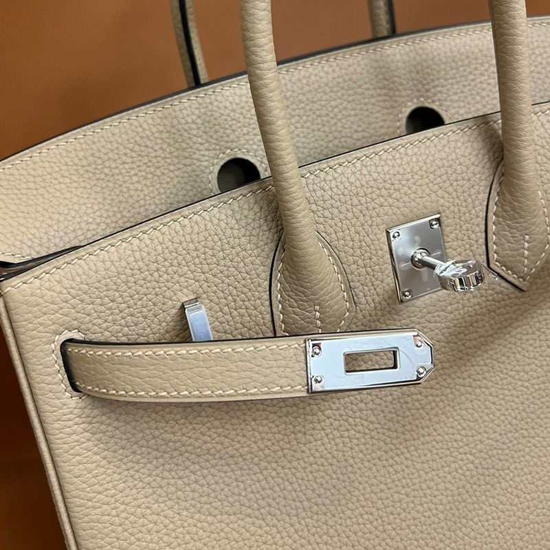 Hermes Birkin Bag Togo Leather Palladium Hardware In Grey