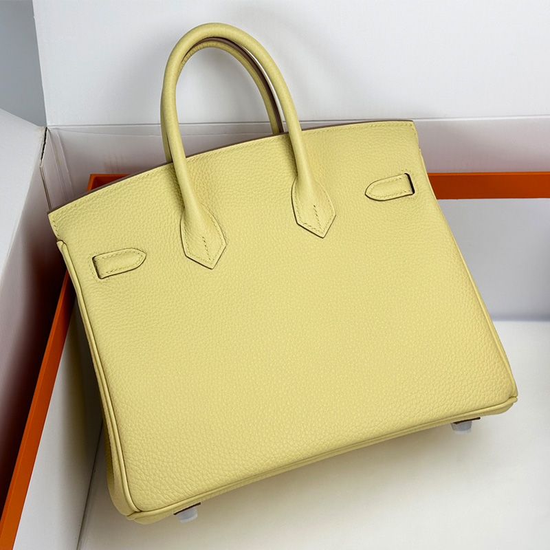 Hermes Birkin Bag Togo Leather Palladium Hardware In Lemon