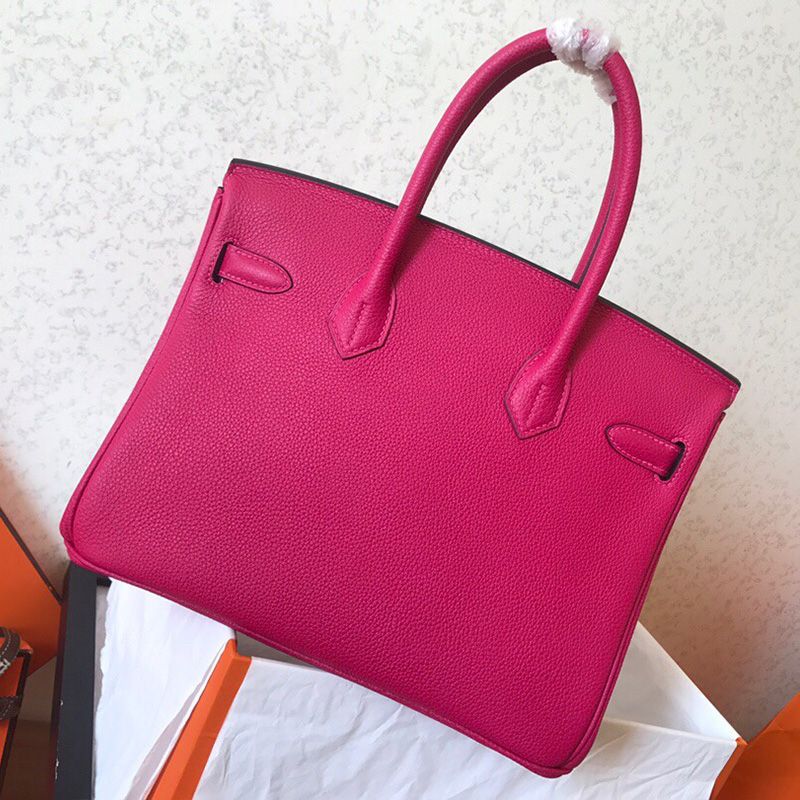 Hermes Birkin Bag Togo Leather Palladium Hardware In Rose