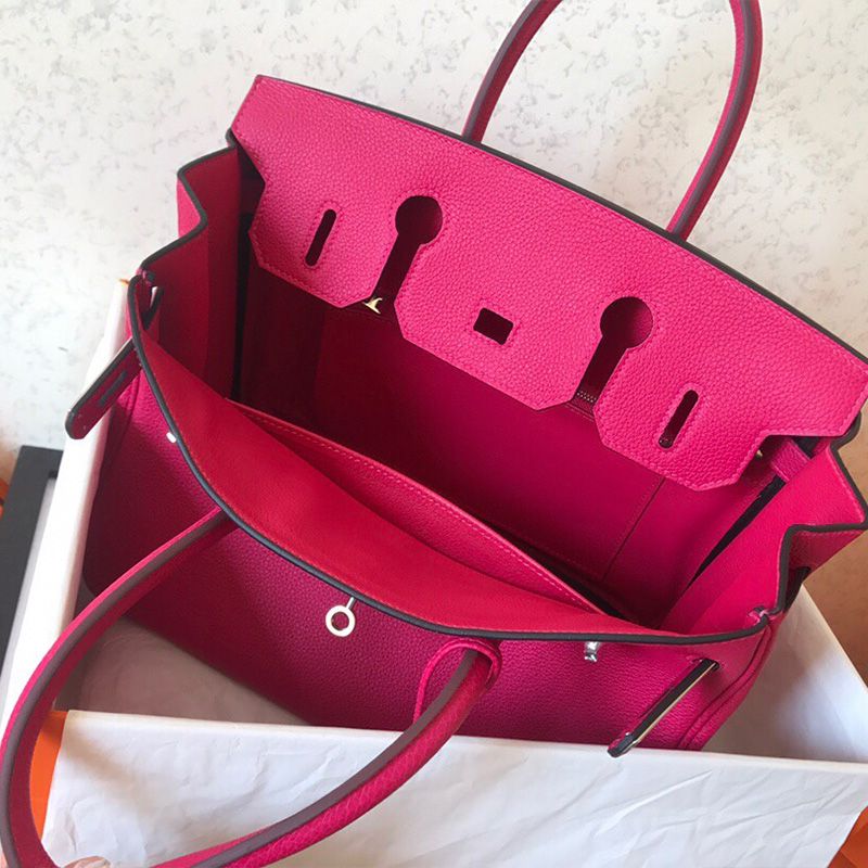 Hermes Birkin Bag Togo Leather Palladium Hardware In Rose