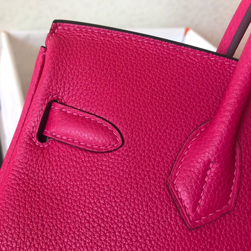 Hermes Birkin Bag Togo Leather Palladium Hardware In Rose