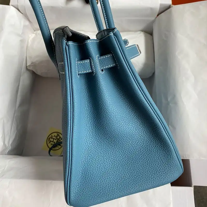 Cheap Hermes Birkin Bag Togo Leather Palladium Hardware In Teal