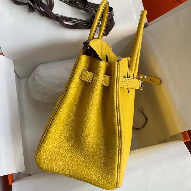 Cheap Hermes Birkin Bag Togo Leather Palladium Hardware In Yellow