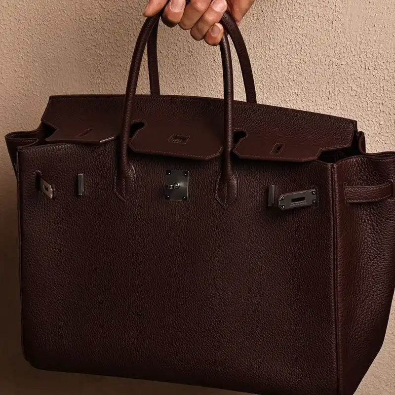 Affordable Hermes Birkin 40 Bag Togo Leather Palladium Hardware In Burgundy