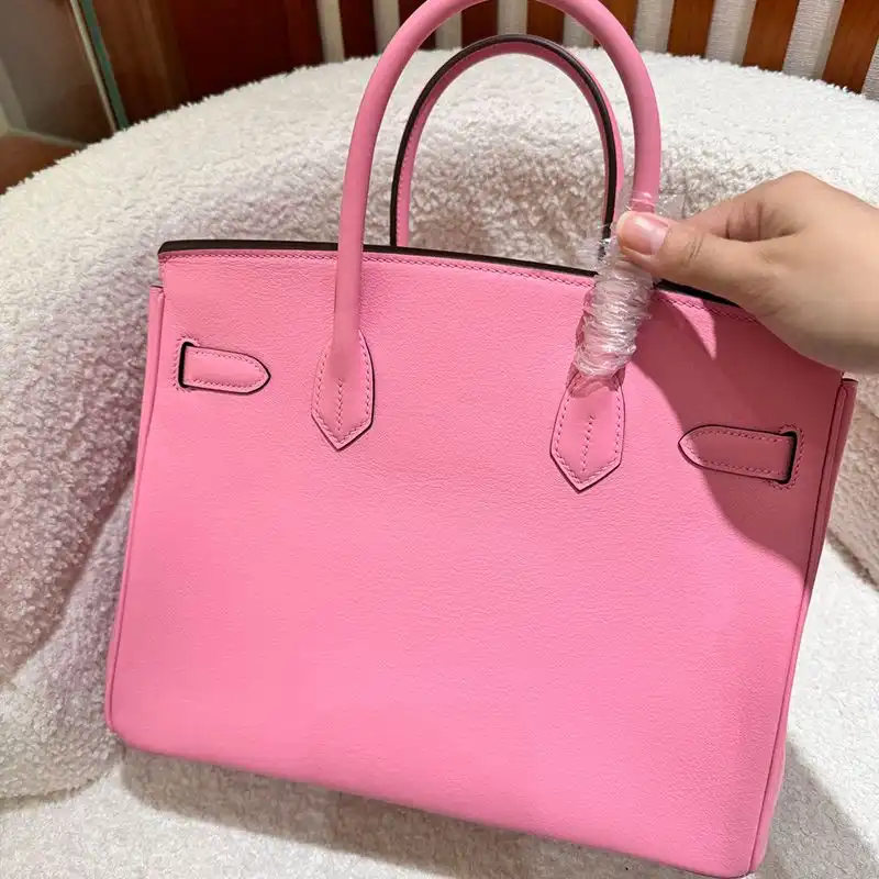 Affordable Hermes Birkin Fringe 30 Bag Swift Leather Palladium Hardware In Pink