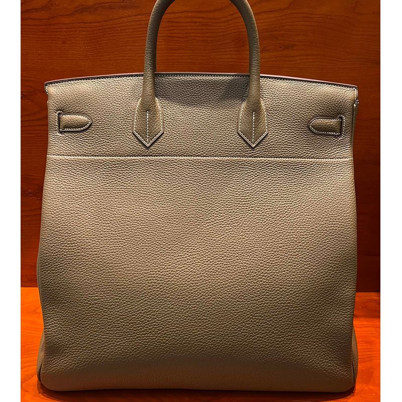 Hermes Birkin HAC Bag Togo Leather Palladium Hardware In Khaki