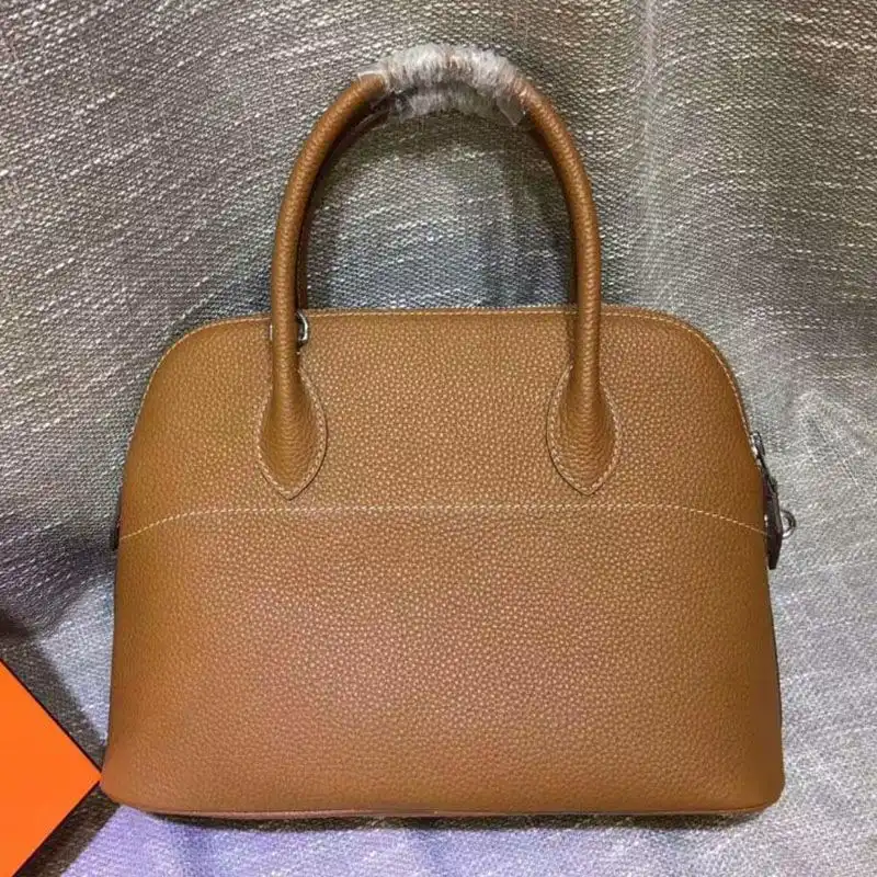 Affordable Hermes Bolide Bag Togo Leather Palladium Hardware In Brown